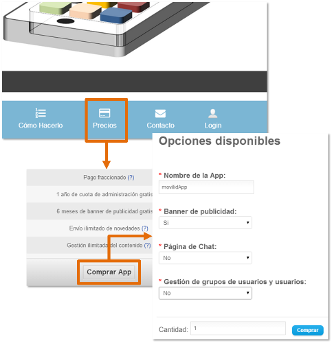 Primer pago de la App