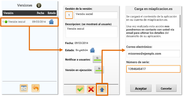 Registro de la App
